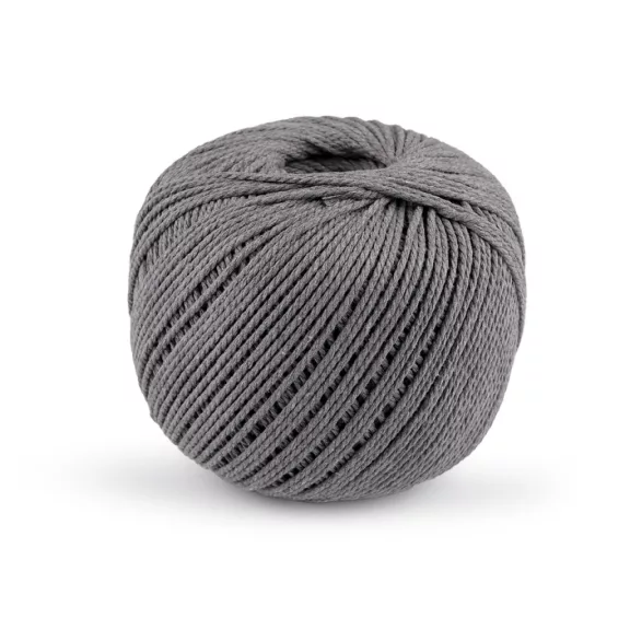 Makramé pamut fonal Ø2 mm szétfésülhető - 17 szürke (1 db-os csomagolás) Makramé pamut fonal Ø2 mm szétfésülhető - 17 szürke (1 db-os csomagolás)
