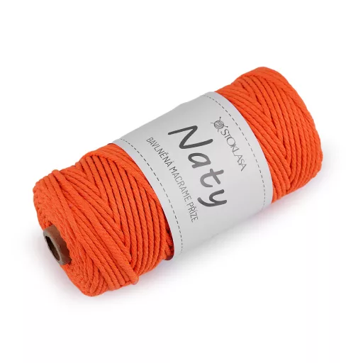 Pamut kötő fonal macrame Naty Ø3 mm szálak szétfésülhető