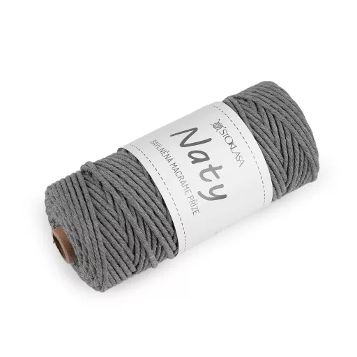 Pamut kötő fonal macrame Naty Ø3 mm szálak szétfésülhető
