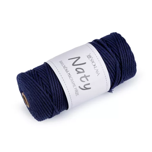 Pamut kötő fonal macrame Naty Ø3 mm szálak szétfésülhető