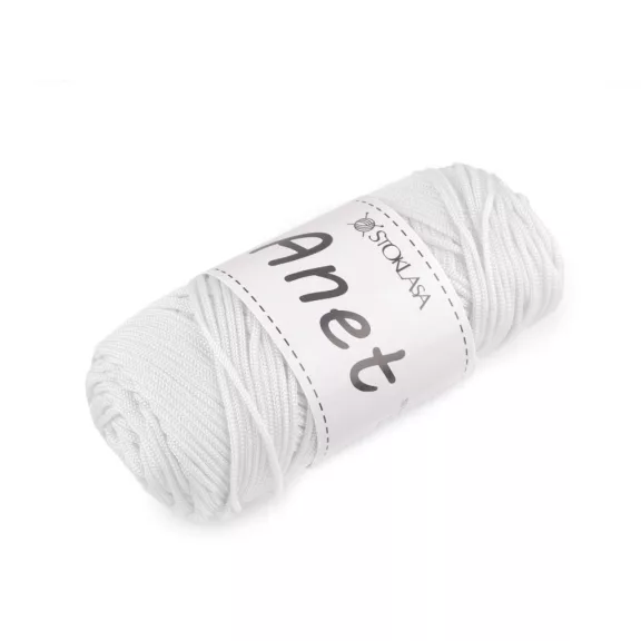 Anet makramé kötő- és horgoló macrame fonal Ø2 mm 90 g - 2 Off White (1 db-os csomagolás) Anet makramé kötő- és horgoló macrame fonal Ø2 mm 90 g - 2 Off White (1 db-os csomagolás)