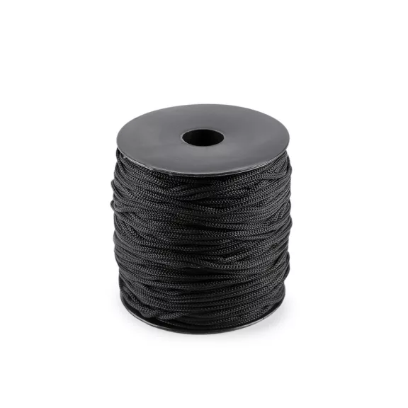 Anet makramé kötő- és horgoló macrame fonal Ø2 mm 90 g - 16 fekete tekercs (1 db-os csomagolás) Anet makramé kötő- és horgoló macrame fonal Ø2 mm 90 g - 16 fekete tekercs (1 db-os csomagolás)