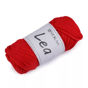   Kötő és horgoló macrame fonal Lea Ø3 mm 90 g - 4 piros (1 db-os csomagolás)
