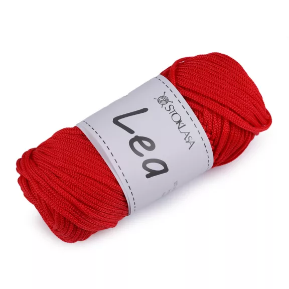 Kötő és horgoló macrame fonal Lea Ø3 mm 90 g - 4 piros (1 db-os csomagolás) Kötő és horgoló macrame fonal Lea Ø3 mm 90 g - 4 piros (1 db-os csomagolás)