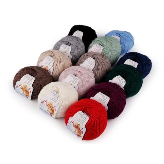 Gyapjú kötőfonal, selyem fonal Babala 50 g