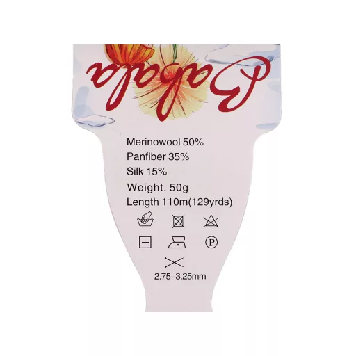 Gyapjú kötőfonal, selyem fonal Babala 50 g