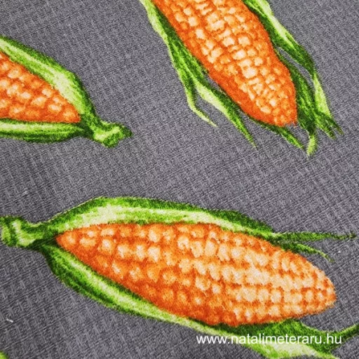 Kukorica szürke alapon 50 cm széles darázs szövet