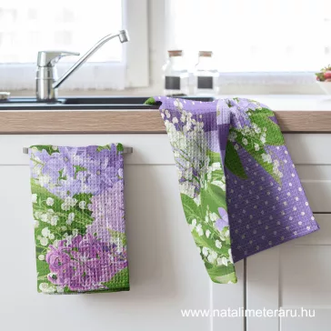 Gyöngyvirág darázs szövet 50cm széles