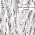 Lavender-patterned cotton muslin (double gauze)