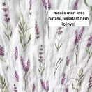 Lavender-patterned cotton muslin (double gauze)