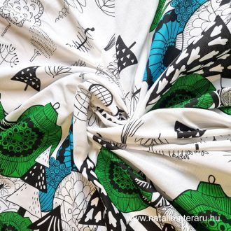 Skandináv stílusú karácsonyi mintás pamutvászon