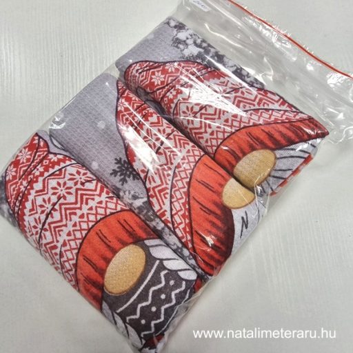 Karácsonyi manók 3 darabos konyharuha szett