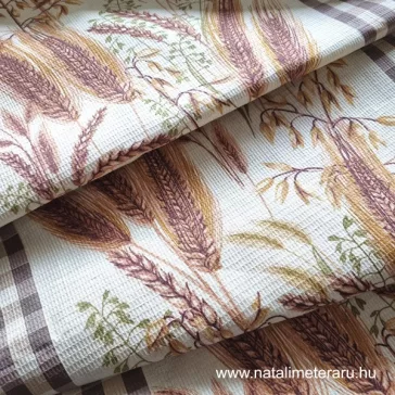 Wheat ears 50 cm waffle fabric