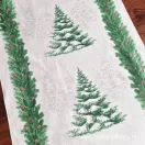 Havas fenyők 50 cm széles vastag pamutvászon Havas fenyők 50 cm széles vastag pamutvászon
