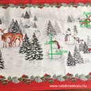 Vidám hóemberek 50cm-es pamutvászon Vidám hóemberek 50cm-es pamutvászon