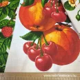 Fine fruit 150 cm wide waffle fabric panels