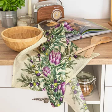 Artichoke 50 cm wide waffle fabric