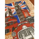 London waffle fabric panels 50cm wide