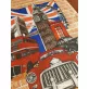 London darázs szövet panelek 50cm széles