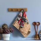London waffle fabric panels 50cm wide