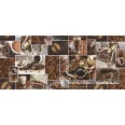 Coffee world waffle fabric 150 cm wide