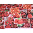 Red fruit waffle fabric 150 cm wide