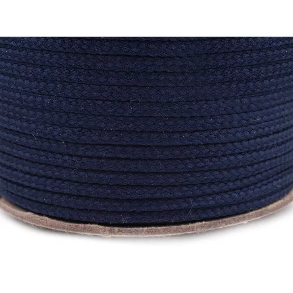 Ruhazsinór PES Ø4 mm - 4830 kék sötét (300 m-os csomagolás) Ruhazsinór PES Ø4 mm - 4830 kék sötét (300 m-os csomagolás)