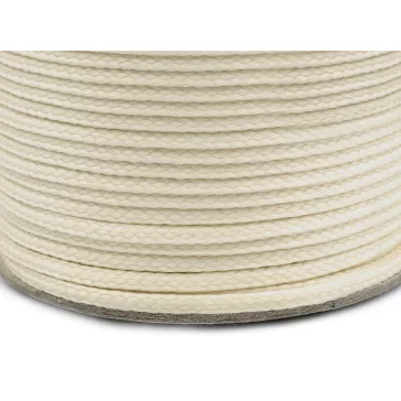   Ruhazsinór PES Ø4 mm - 7302 világos bézs (100 m-os csomagolás)