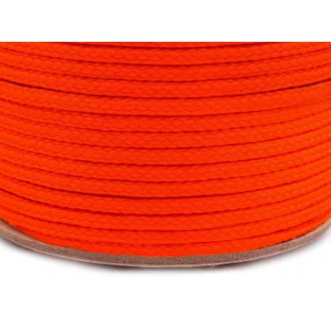   Ruhazsinór PES Ø4 mm - 3157 narancssárga reflex neon (100 m-es csomagolás)