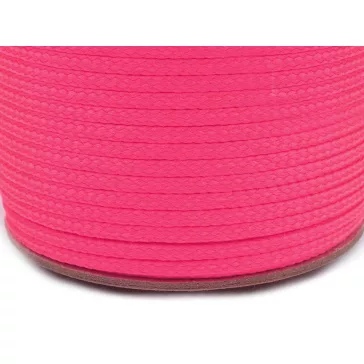 Ruhazsinór PES Ø4 mm - 3358 pink (100 m-es csomagolás)