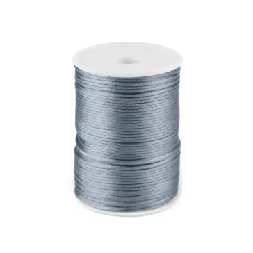   Szatén zsinór, patkány farka Ø2mm - 179 szürke (570 m-os csomagolás)