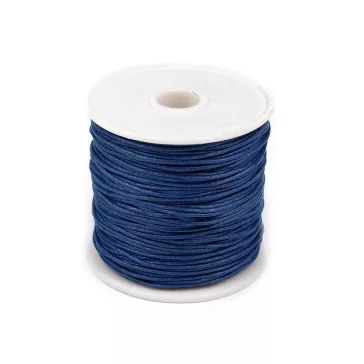   Pamutzsinór  Ø1 mm viaszos - 23 kék delta (20 db-os csomagolás)