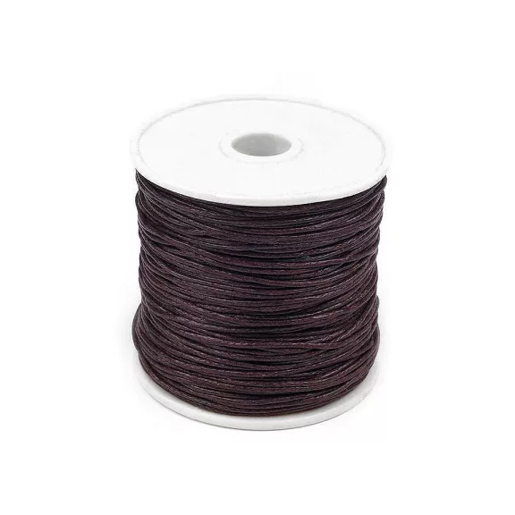 Pamutzsinór Ø1 mm viaszos - 7 kávészínű (1 db-os csomagolás) Pamutzsinór Ø1 mm viaszos - 7 kávészínű (1 db-os csomagolás)