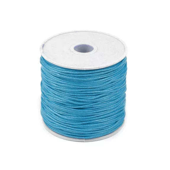 Pamutzsinór Ø1 mm viaszos - 30 kék (1 db-os csomagolás) Pamutzsinór Ø1 mm viaszos - 30 kék (1 db-os csomagolás)