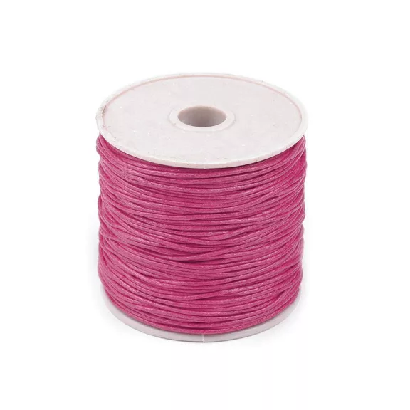 Pamutzsinór Ø1 mm viaszos - 32 málnás (1 db-os csomagolás) Pamutzsinór Ø1 mm viaszos - 32 málnás (1 db-os csomagolás)