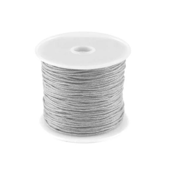 Pamutzsinór Ø1 mm viaszos - 38 galambszürke (1 db-os csomagolás) Pamutzsinór Ø1 mm viaszos - 38 galambszürke (1 db-os csomagolás)