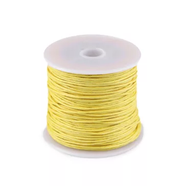   Pamutzsinór  Ø1 mm viaszos - 48 sárga nárcsisz (20 db-os csomagolás)