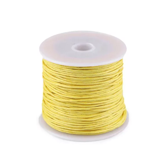 Pamutzsinór Ø1 mm viaszos - 48 sárga nárcsisz (1 db-os csomagolás) Pamutzsinór Ø1 mm viaszos - 48 sárga nárcsisz (1 db-os csomagolás)