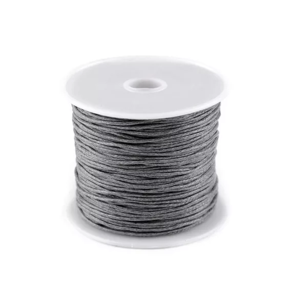 Pamutzsinór Ø1 mm viaszos - 47 szürke (1 db-os csomagolás) Pamutzsinór Ø1 mm viaszos - 47 szürke (1 db-os csomagolás)