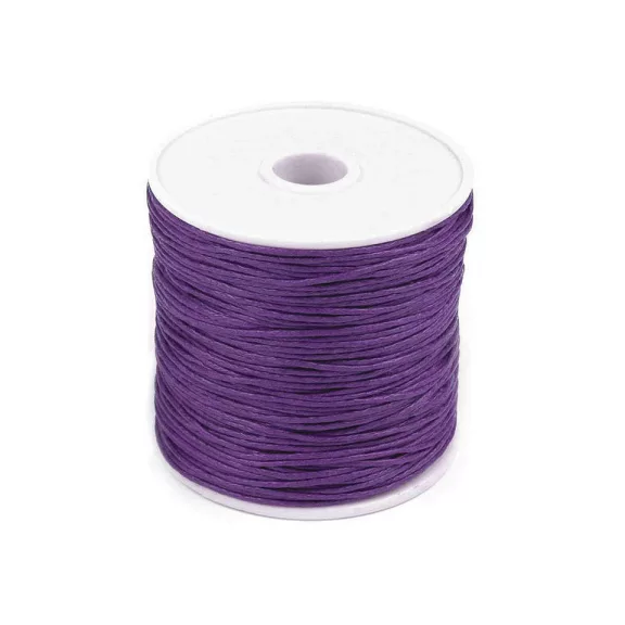 Pamutzsinór Ø1 mm viaszos - 50 liláspiros vil. (1 db-os csomagolás) Pamutzsinór Ø1 mm viaszos - 50 liláspiros vil. (1 db-os csomagolás)
