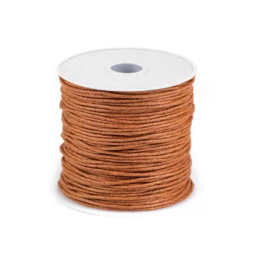   Pamutzsinór  Ø1 mm viaszos - 58 barna konyak (20 db-os csomagolás)