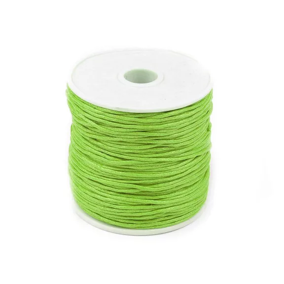 Pamutzsinór Ø1 mm viaszos - 10 limezöld (1 db-os csomagolás) Pamutzsinór Ø1 mm viaszos - 10 limezöld (1 db-os csomagolás)