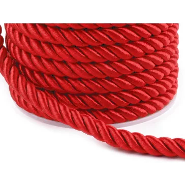 Sodrott zsinór Ø7 mm - 11 piros (60 m-os csomagolás)
