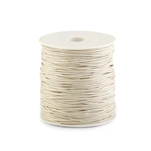 Pamutzsinór Ø1,8 mm viaszos - 14 bézs világos (10 db-os csomagolás) Pamutzsinór Ø1,8 mm viaszos - 14 bézs világos (10 db-os csomagolás)