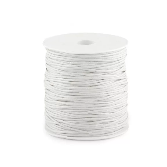 Pamutzsinór Ø1,8 mm viaszos - 26 fehér (3 db-os csomagolás) Pamutzsinór Ø1,8 mm viaszos - 26 fehér (3 db-os csomagolás)
