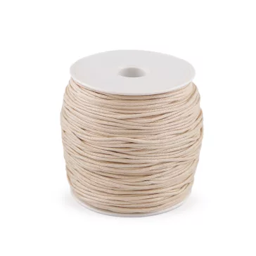   Pamutzsinór Ø1,8 mm viaszos - 37 világos bézs (3 db-os csomagolás)