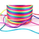Szatén zsinór Ø1mm szivárványos - 1 sárga multikolor (1 db-os csomagolás) Szatén zsinór Ø1mm szivárványos - 1 sárga multikolor (1 db-os csomagolás)