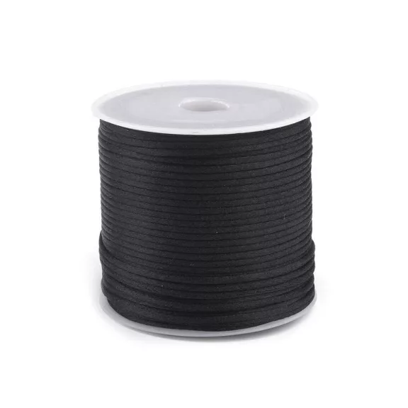 Szaténzsinór Ø1mm 30m/orsó - 13 fekete (9 db-os csomagolás) Szaténzsinór Ø1mm 30m/orsó - 13 fekete (9 db-os csomagolás)