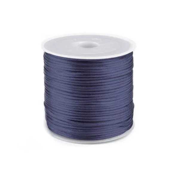 Szaténzsinór Ø1mm 30m/orsó - 24 blue dark (1 db-os csomagolás) Szaténzsinór Ø1mm 30m/orsó - 24 blue dark (1 db-os csomagolás)