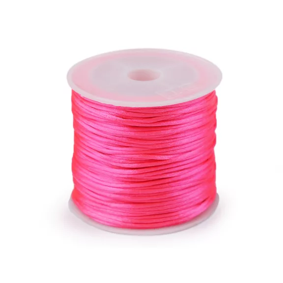 Szaténzsinór Ø1mm 30m/orsó - 27 rózsaszín neon (1 db-os csomagolás) Szaténzsinór Ø1mm 30m/orsó - 27 rózsaszín neon (1 db-os csomagolás)